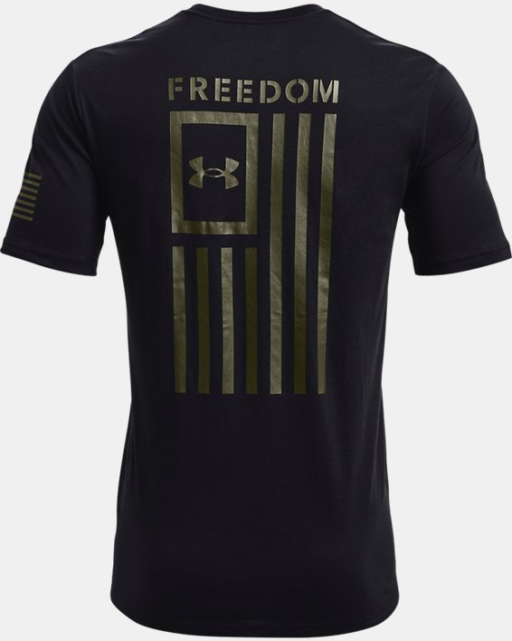 Men's UA Freedom Flag T-Shirt, Black, pdpMainDesktop image number 5